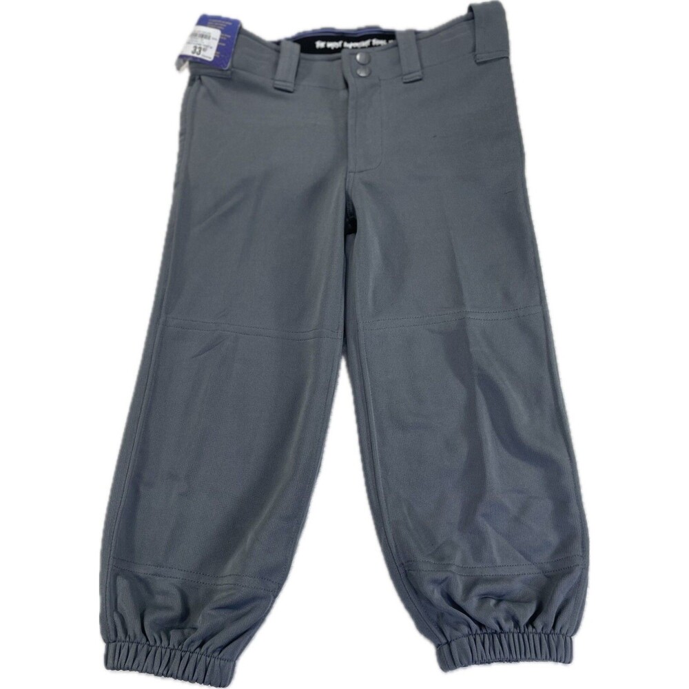 RIP-IT Girls 4-Way Stretch Softball Pro Pants Size Youth Large Charcoal Gray NEW